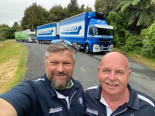 Landscape cab chassis truck ready for transport
